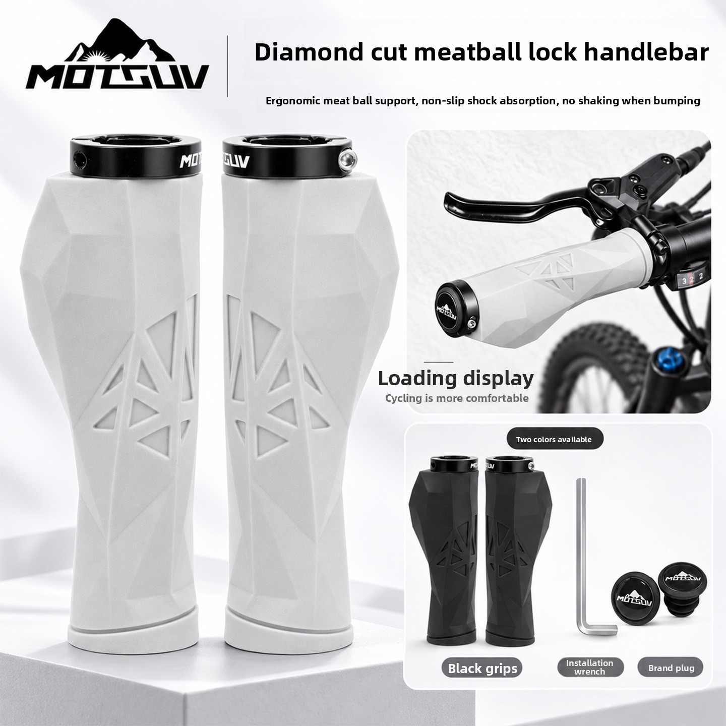 Commuter Bike Lock - 산악 자전거용 TPE 핸들 커버, 다이아몬드