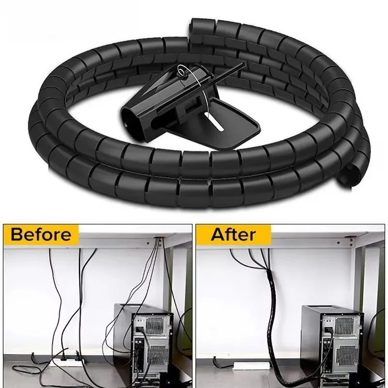 Cable Lock Flexible - 2M/1M 16mm/10mm 케이블 정리 관리 도구